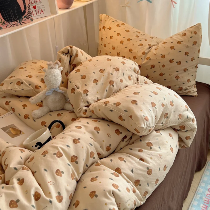 Mushroom Bedding Set | Aesthetic Room Decor