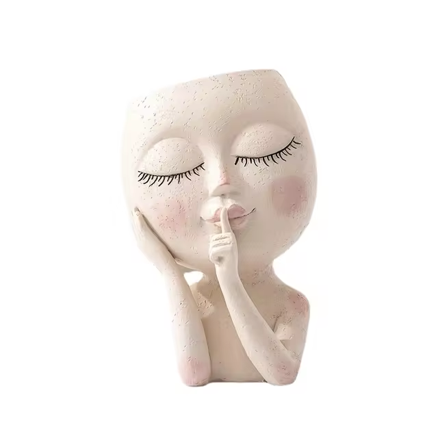 Plant Girl Flower Pot | Aesthetic Room Decor
