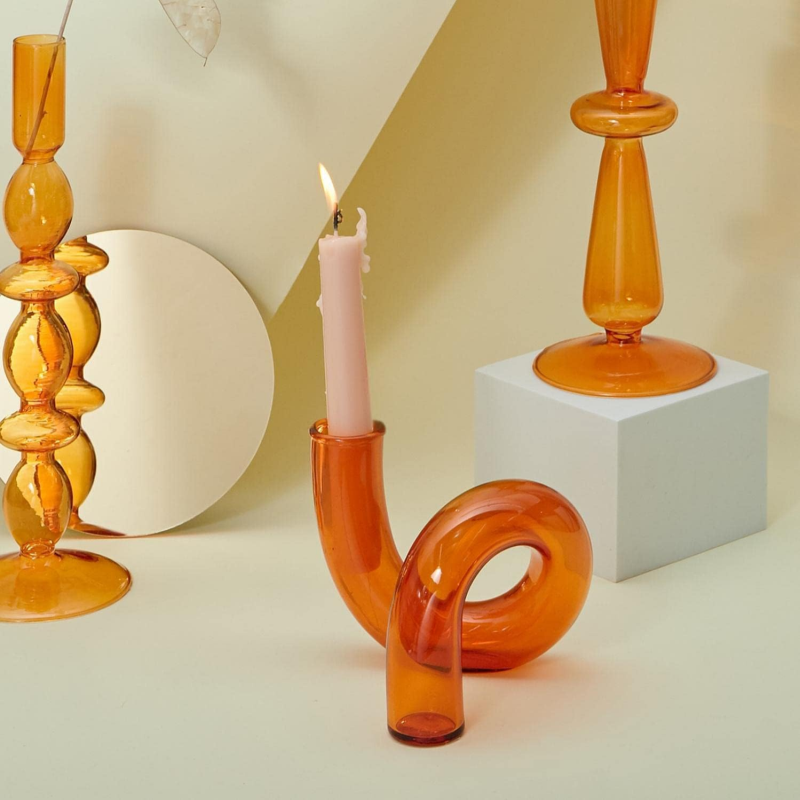 Curly Candle Holder | Aesthetic Room Decor