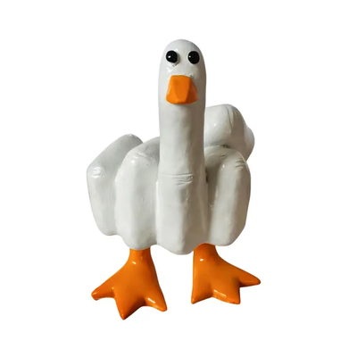 Angry Duck Statue | Aesthetic Room Decor