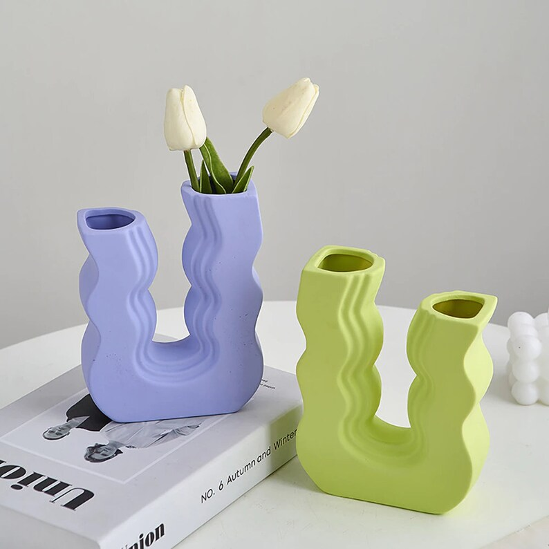 Groovy Ceramic Vase | Aesthetic Room Decor