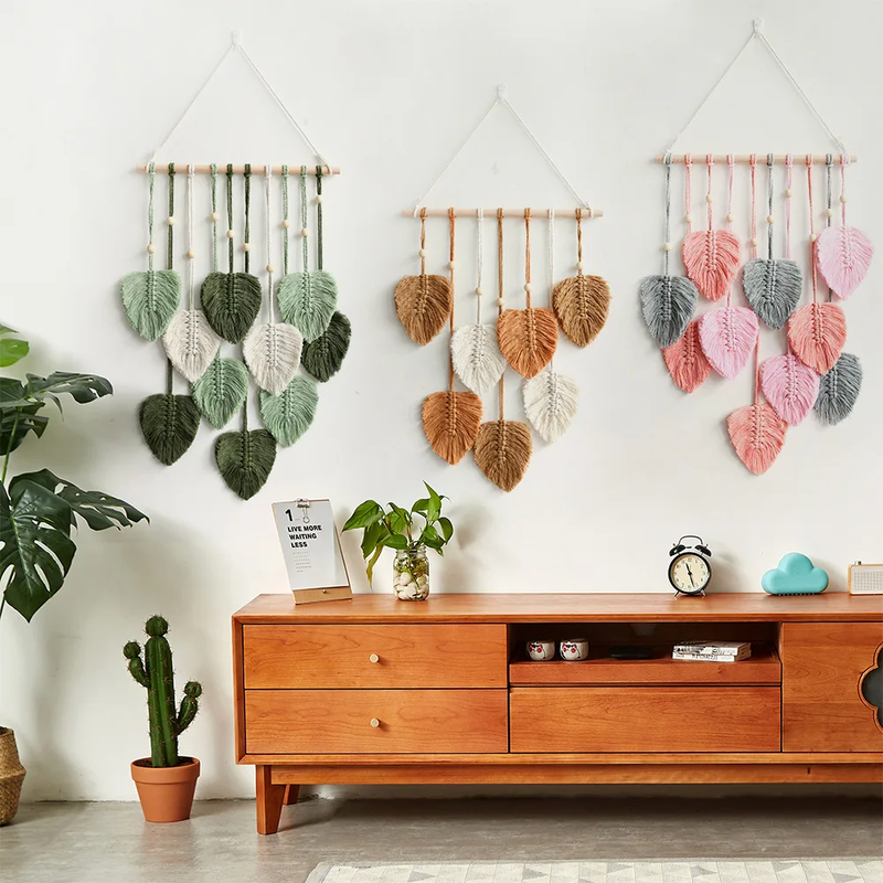 Macrame Cottagecore Cottagecore Macrame Wall Hanging | Aesthetic Room Decor