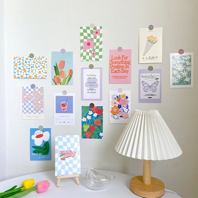 Aesthetic Flower Wall Decor Cards | Aesthetic Wall decor