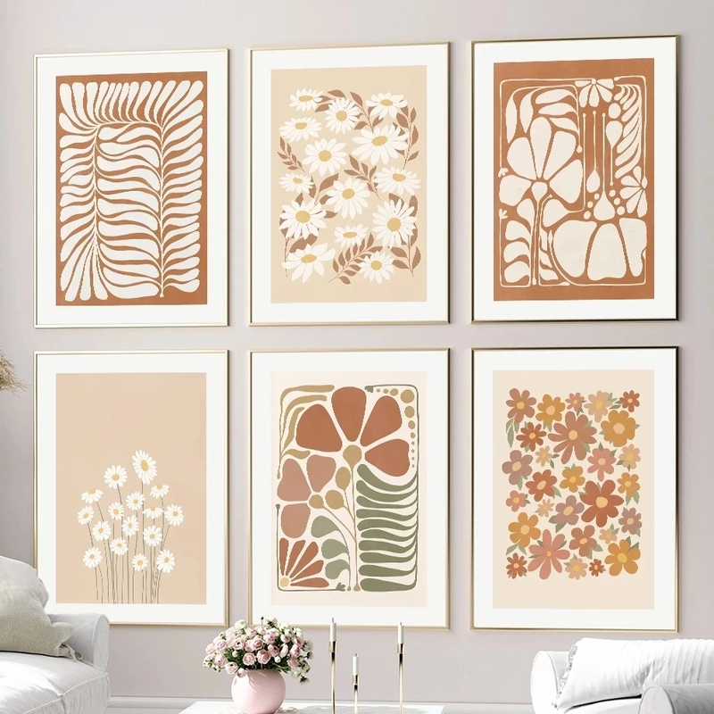 Pastel Brown Aesthetic Poster | Aesthetic Wall Decor