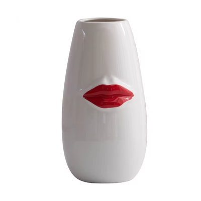 Red Lips Vase | Aesthetic Room Decor