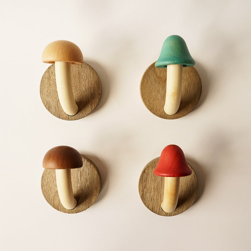 Wooden Mushroom Hook | Aesthetic Room Decor