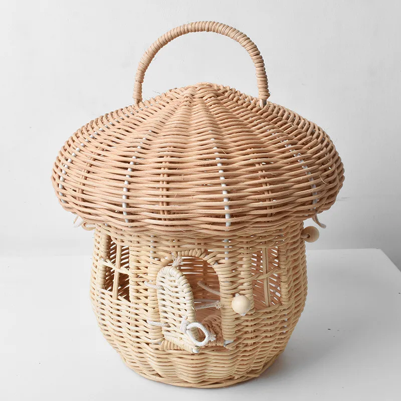 Cottagecore Mushroom Basket | Aesthetic Room Decor