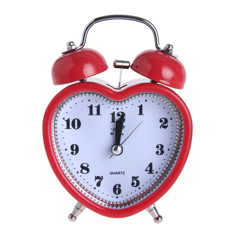 Tick-Free Heart Shape Alarm Clock | Aesthetic Room decor