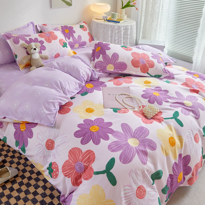 Pastel Harmony Floral Bedding | Aesthetic Room Decor