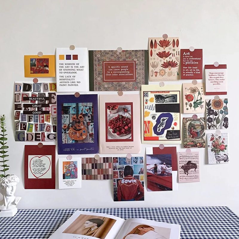 Desk Wall Collage | Aesthetic Room Decor