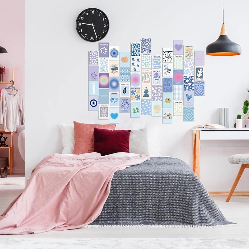 Pastel Blue Collage Kit | Aesthetic Room Decor