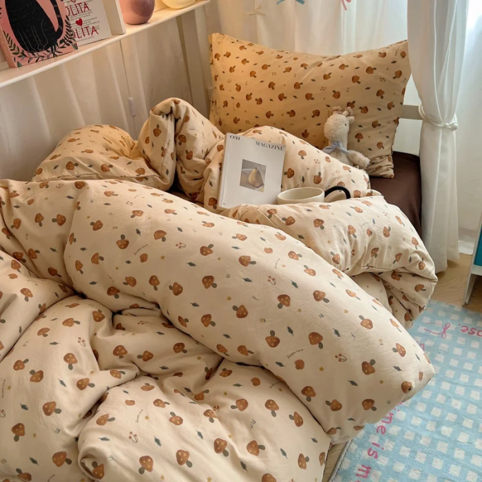 Mushroom Bedding Set | Aesthetic Room Decor