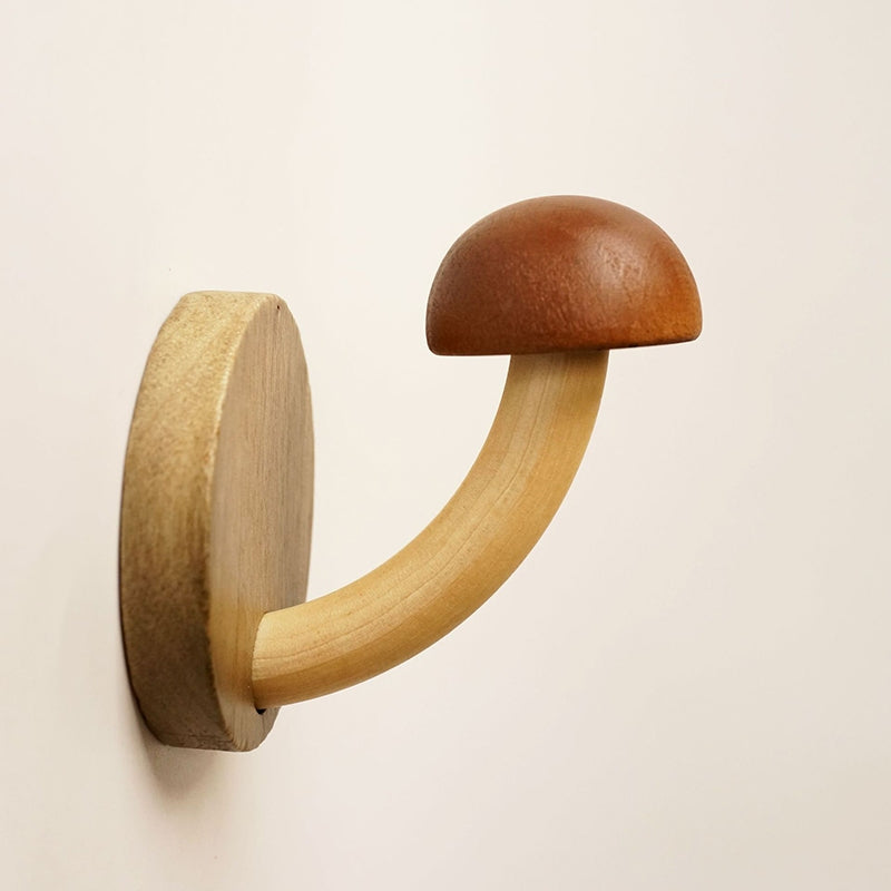 Wooden Mushroom Hook | Aesthetic Room Decor