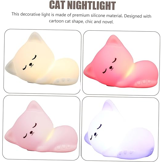 Glowing Kitty Night Lamp | Aesthetic Room Decor