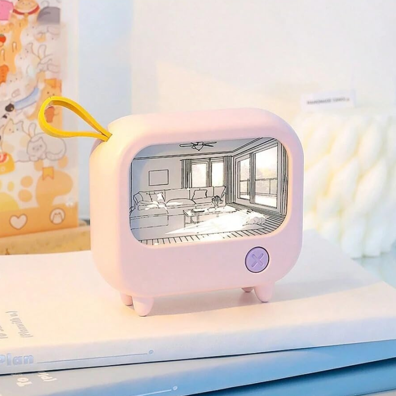 Mini TV Night Light | Aesthetic Room Decor