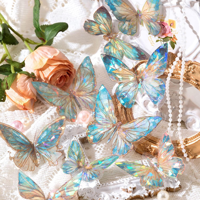 Crystal Butterfly Stickers | Aesthetic Room Decor