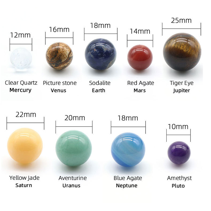 Crystal Stones Solar System | Aesthetic Room Accessories