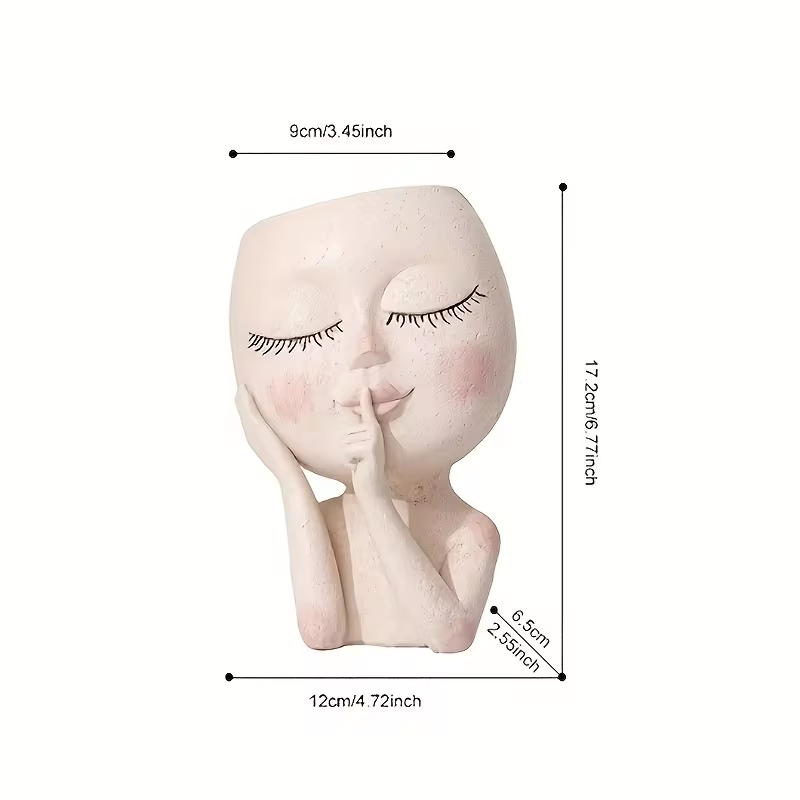Plant Girl Flower Pot | Aesthetic Room Decor