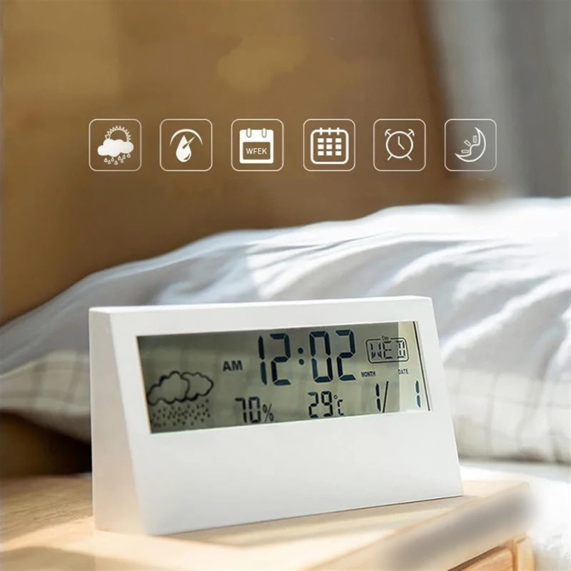 Minimalist Digital Alarm Clock | Aesthetic Room Decor
