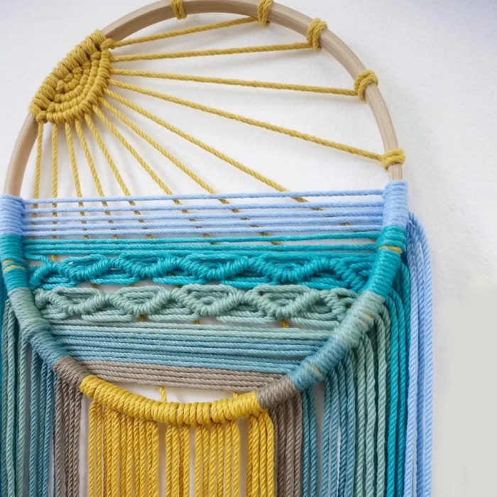 Sunset Macrame Wall Hanging | Aesthetic Room Decor