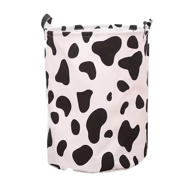 Cow Print Laundry Basket | Aesthetic Room Decor