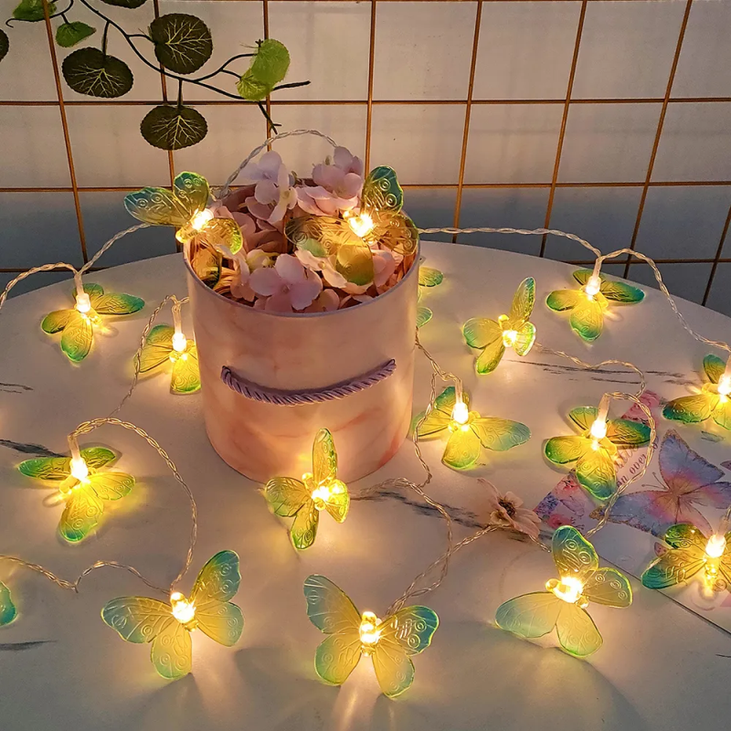 Fairy Butterfly String Lights Aesthetic Room Decor