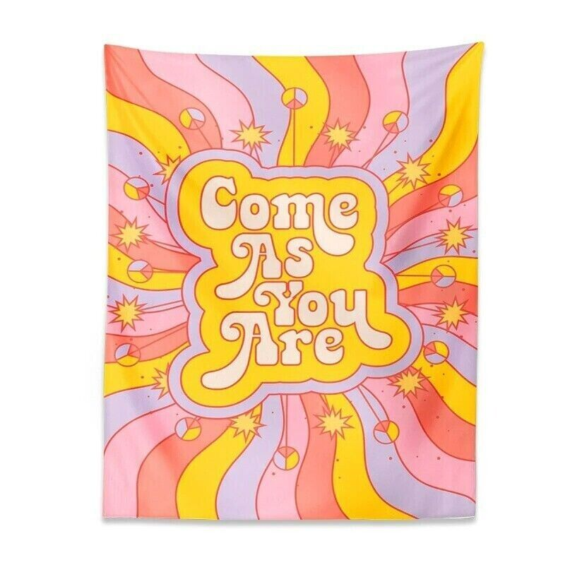 Retro Vibes Pastel Tapestry | Aesthetic Room Decor