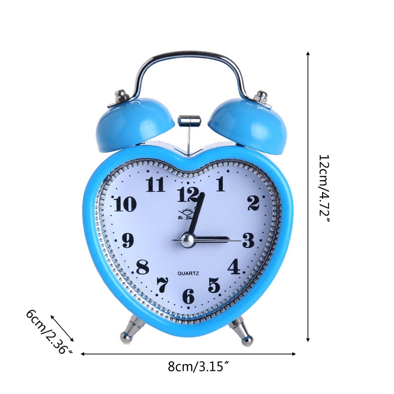 Tick-Free Heart Shape Alarm Clock | Aesthetic Room decor