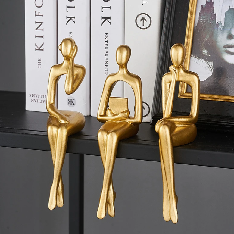 Book Reading Statues | Aesthetic Room Decor