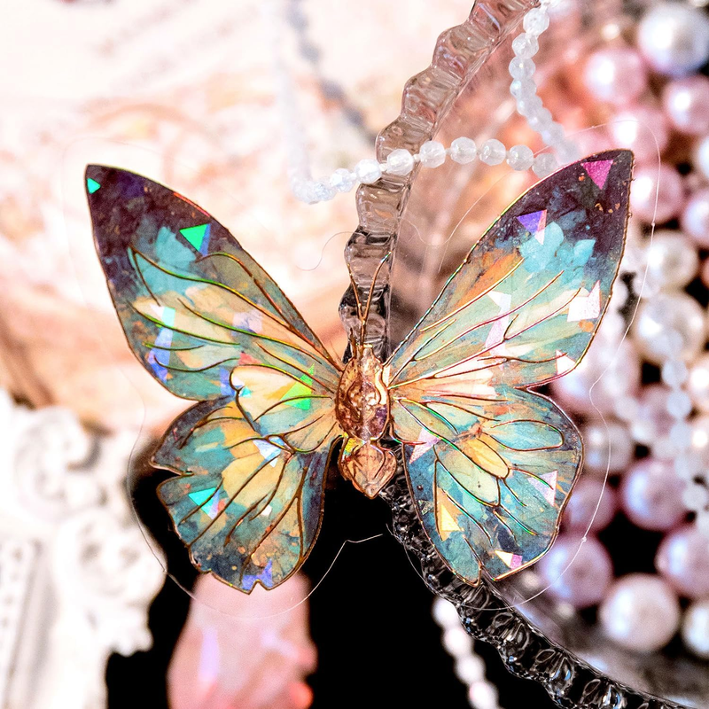 Crystal Butterfly Stickers | Aesthetic Room Decor