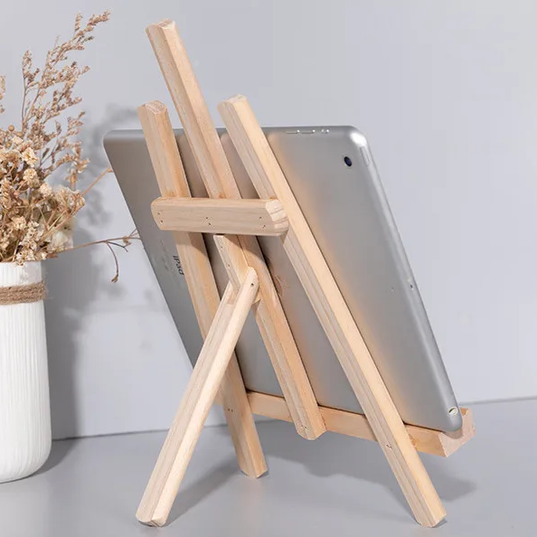 Adjustable Wooden Tablet Stand | Aesthetic Room Decor