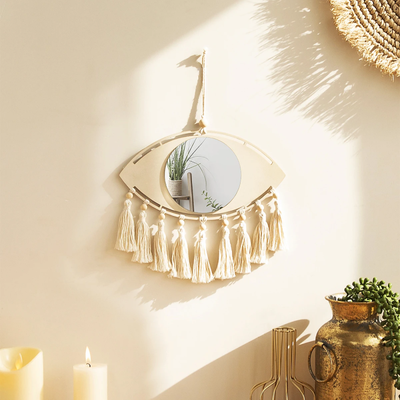 Macrame Eye Mirror | Aesthetic Room Decor