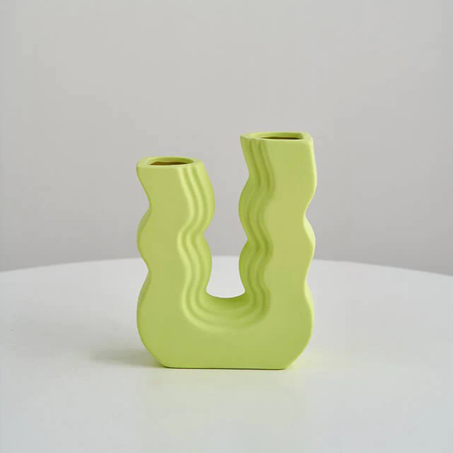 Groovy Ceramic Vase | Aesthetic Room Decor