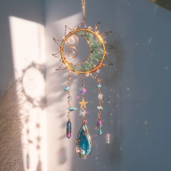 Crystal Moon Suncatcher
