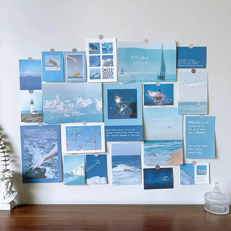 Desk Wall Collage | Aesthetic Room Decor