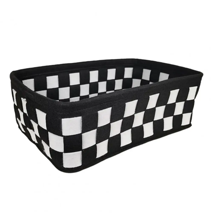 Checkered Storage Box | Aesthetic Room Decor