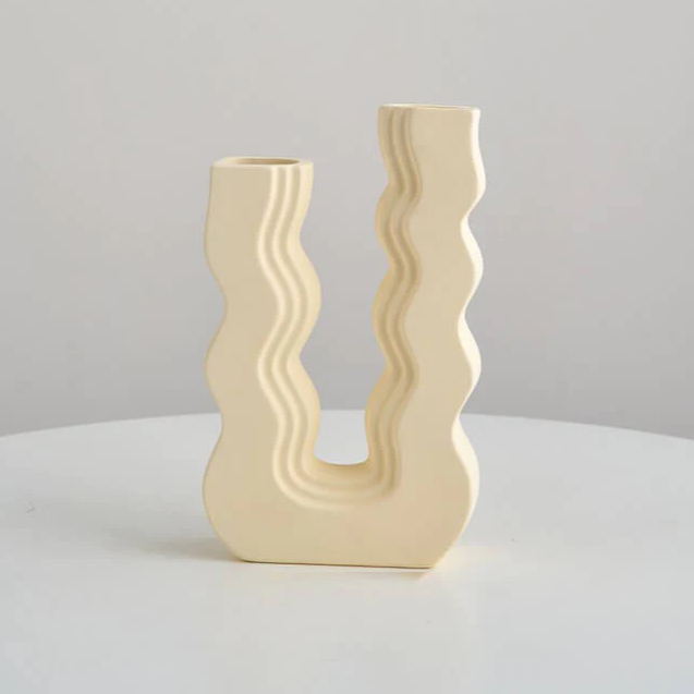 Groovy Ceramic Vase | Aesthetic Room Decor