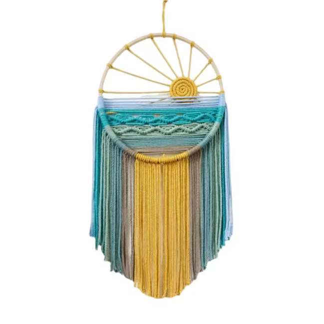 Sunset Macrame Wall Hanging | Aesthetic Room Decor