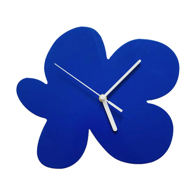 Blue Flower Wall Clock | Aesthetic Room Decor