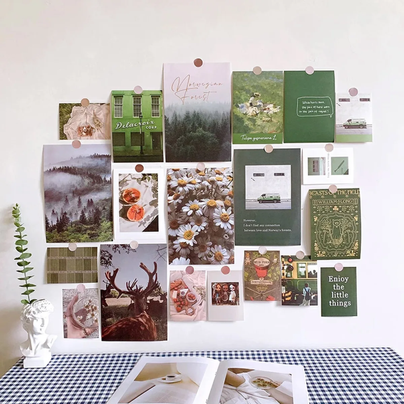 Desk Wall Collage | Aesthetic Room Decor