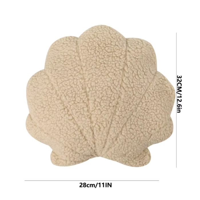 Plushy Shell Cushion | Aesthetic Room Decor