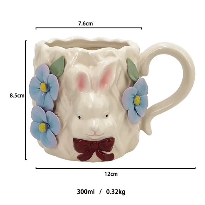 Easter Bunny Mug | Aesthetic Room Decor