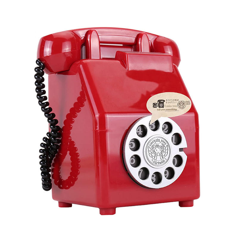 Retro Telephone Money Box | Aesthetic Room Decor