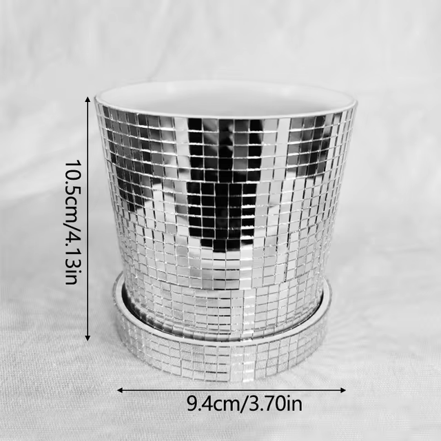 Disco Party Flower Pot | Aesthetic Room Decor
