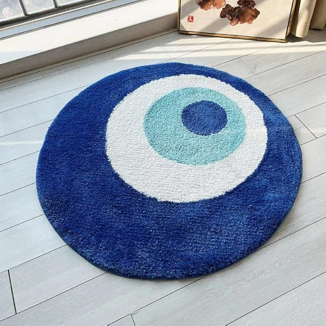 Evil Eye Rug | Aesthetic Room Decor