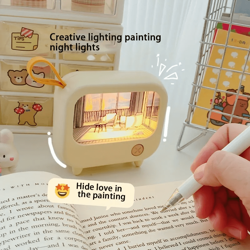 Mini TV Night Light | Aesthetic Room Decor