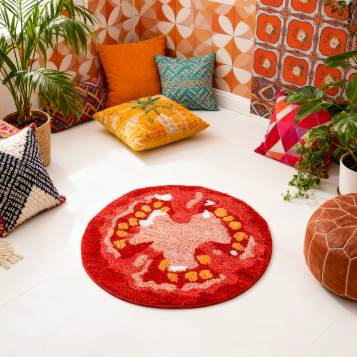 Tomato Rug | Aesthetic Room Decor