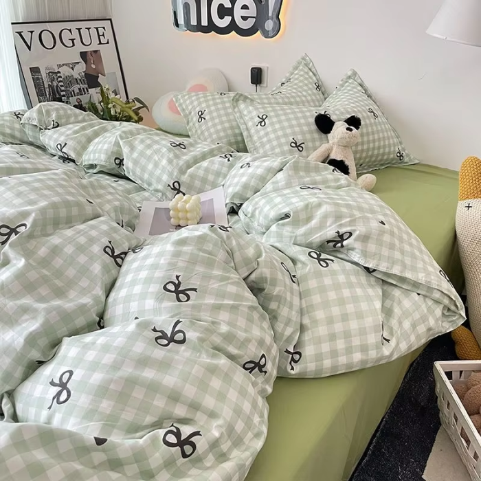 Bow Tie Bedding Set | Aesthetic Room Decor