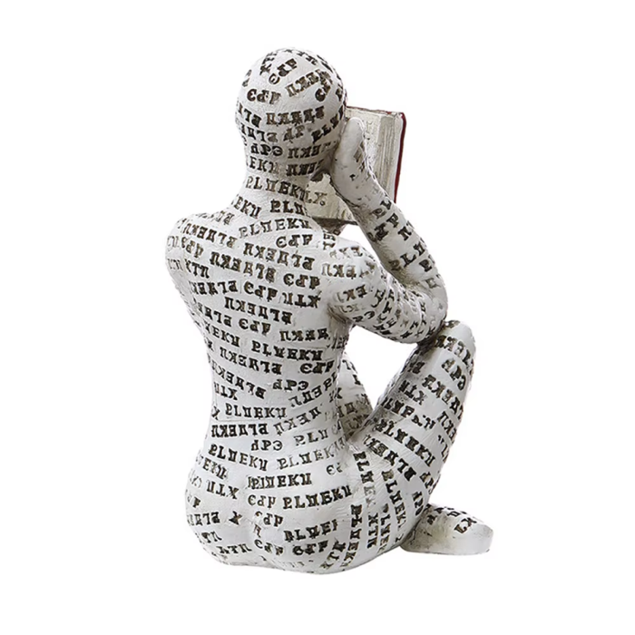 Reading A Book Figure | Aesthetic Room Decor