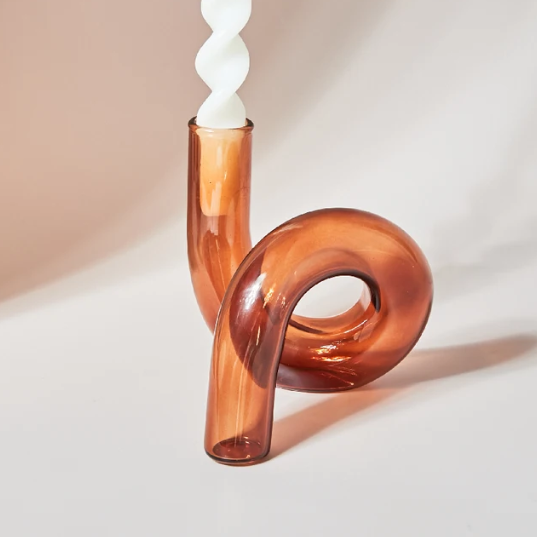 Curly Candle Holder | Aesthetic Room Decor